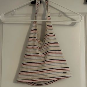 cropped, over the neck tank top